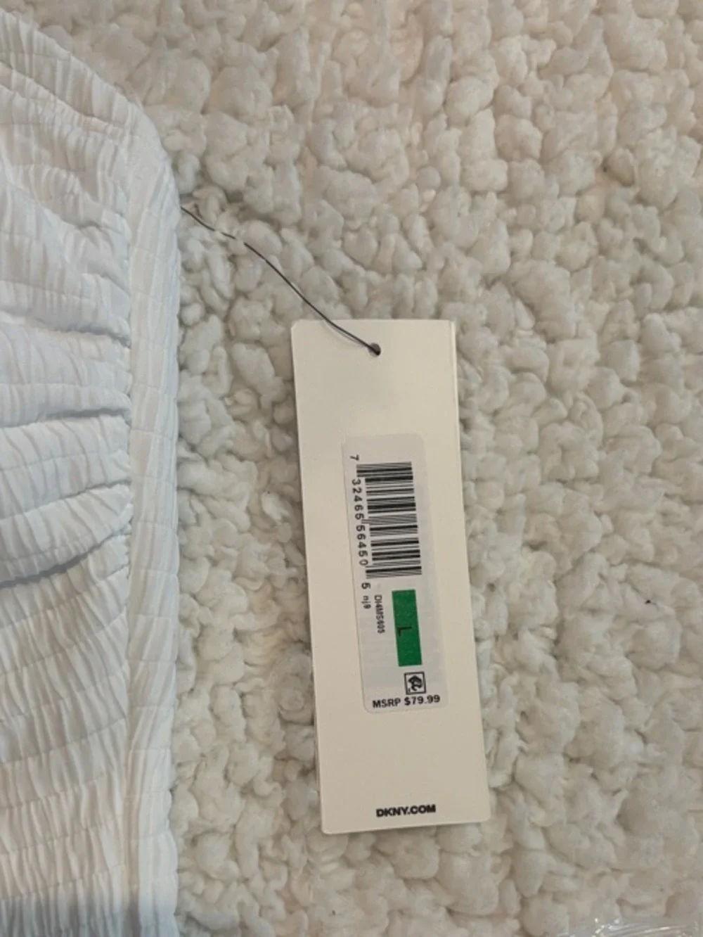 DKNY White Strapless One-Piece Swimsuit - Picture 2 of 4